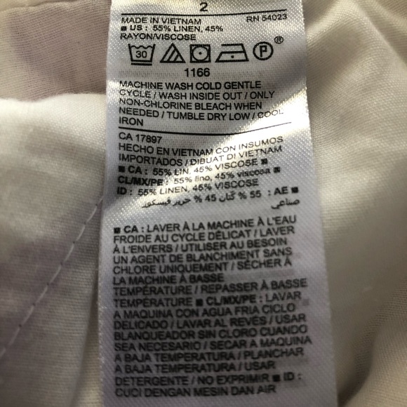 Old Navy Pink and White Linen Blend Shorts - Picture 5 of 6